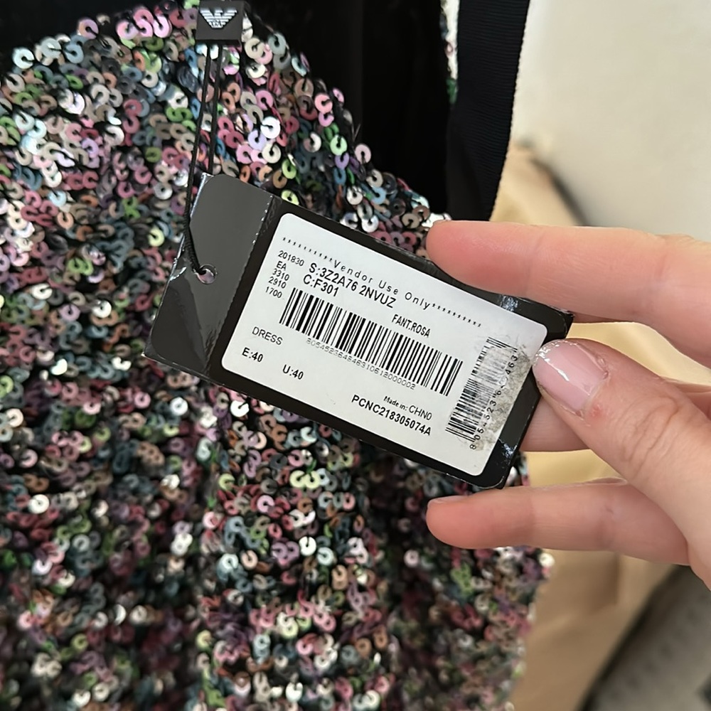 Authentic Armani sequin dress NWT - Picture 7 of 8